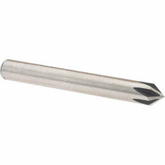 Value Collection - 1/4" Head Diam, 1/4" Shank Diam, 6 Flute 82° High Speed Steel Countersink - Americas Tooling