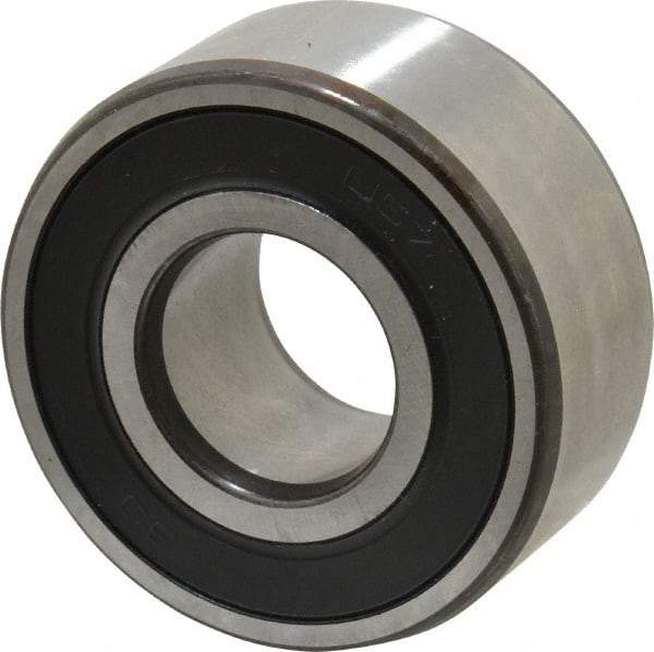 SKF - 20mm Bore Diam, 47mm OD, Double Seal Angular Contact Radial Ball Bearing - 20.6mm Wide, 2 Rows, Round Bore, 12,000 Lb Static Capacity, 19,000 Lb Dynamic Capacity - Americas Tooling