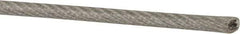 Value Collection - 1/8" x 3/32" Diam, Aircraft Cable - 920 Lb Breaking Strength, 7 x 7 Strand Core, Vinyl Coating - Americas Tooling