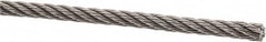 Value Collection - 1/8" Diam, Aircraft Cable - 1,700 Lb Breaking Strength, 7 x 7 Strand Core - Americas Tooling