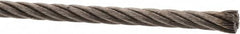 Value Collection - 3/16" Diam, Aircraft Cable - 3,700 Lb Breaking Strength, 7 x 19 Strand Core - Americas Tooling