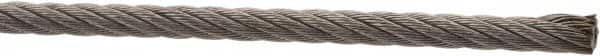 Value Collection - 3/32" Diam, Aircraft Cable - 920 Lb Breaking Strength, 7 x 19 Strand Core - Americas Tooling