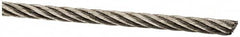 Value Collection - 1/8" Diam, Aircraft Cable - 1,760 Lb Breaking Strength, 7 x 19 Strand Core - Americas Tooling