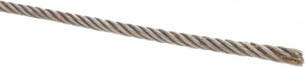 Value Collection - 3/16" Diam, Steel Wire Rope - 2,770 Lb Breaking Strength, 6 x 19 IWRC - Americas Tooling