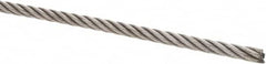 Value Collection - 1/4" Diam, Steel Wire Rope - 4,940 Lb Breaking Strength, 6 x 19 IWRC - Americas Tooling