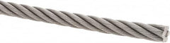 Value Collection - 1/2" Diam, Steel Wire Rope - 20,700 Lb Breaking Strength, 6 x 19 IWRC - Americas Tooling