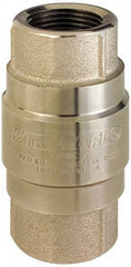 Strataflo - 3/8" Nickel Plated Brass Check Valve - Inline, FNPT x FNPT, 400 WOG - Americas Tooling