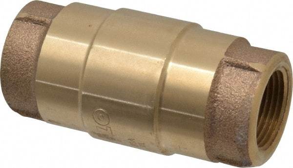 Strataflo - 3/4" Brass Check Valve - Inline, FNPT x FNPT, 200 WOG - Americas Tooling