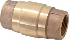 Strataflo - 1" Brass Check Valve - Inline, FNPT x FNPT, 400 WOG - Americas Tooling