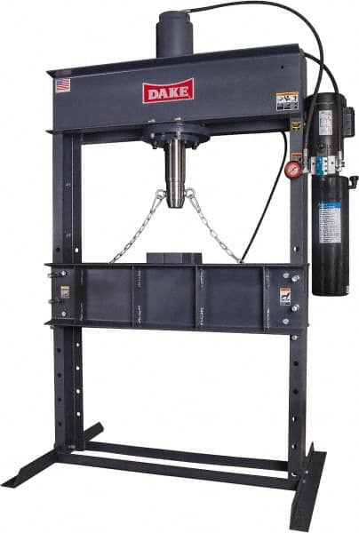 Dake - 50 Ton Hydraulic Shop Press - 16 Inch Stroke, 2 HP, Single Phase - Americas Tooling