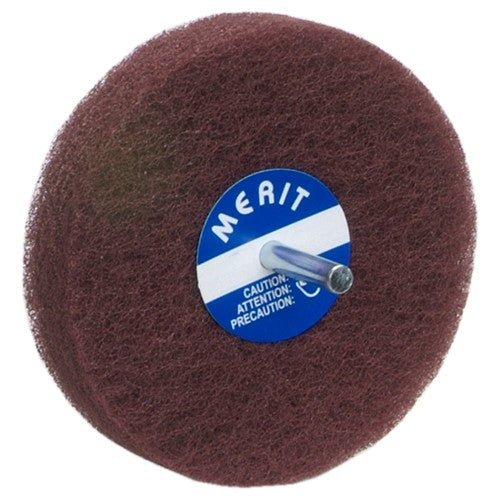 4″ × 1/2″ with 1/4″ Spindle Non-Woven Spindle - Mounted Disc Fine Grit Aluminum Oxide - Americas Tooling