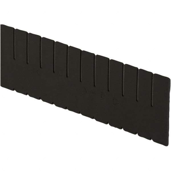 LEWISBins+ - 5-3/8" High, Black Bin Divider - Use with DC2060, Long Side Measures 5.4" Tall