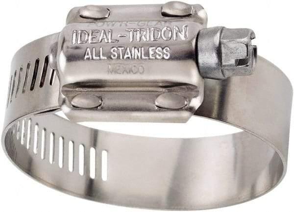 IDEAL TRIDON - SAE Size 362, 2-3/4 to 3-5/8" Diam, Stainless Steel High Torque Worm Drive Clamp - 5/8" Wide, Material Grade 304, Series 60 - Americas Tooling