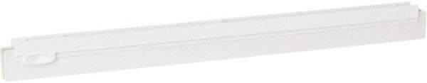 Vikan - 20" Rubber Blade Squeegee Refill - Double Edge, White, Plastic Holder - Americas Tooling