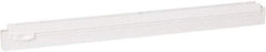 Vikan - 20" Rubber Blade Squeegee Refill - Double Edge, White, Plastic Holder - Americas Tooling