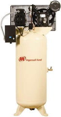 Ingersoll-Rand - 5 hp, 60 Gal Stationary Electric Vertical Air Compressor - Three Phase, 175 Max psi, 14 CFM, 460 Volt - Americas Tooling