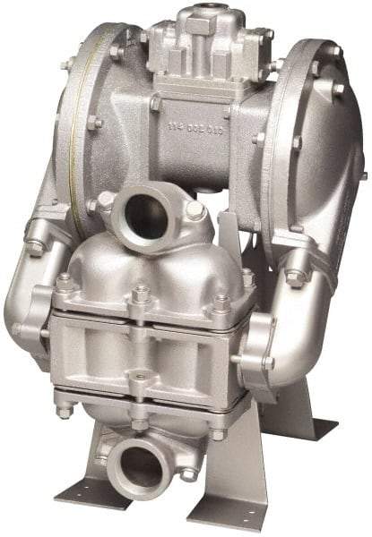 SandPIPER - Air Operated Diaphragm Pump - Santoprene Diaphragm, Aluminum Housing - Americas Tooling