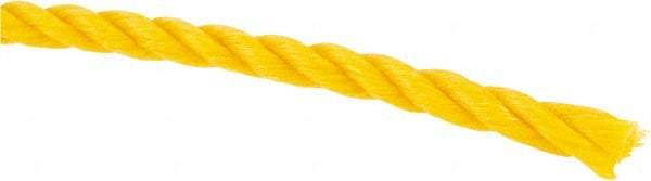 Value Collection - 2,400' Max Length Polypropylene Twisted Rope - 1/4" Diam, 141 Lb Capacity - Americas Tooling