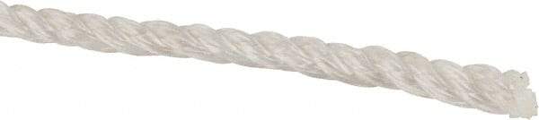 Value Collection - 1,200' Max Length Polyester Twisted Rope - 1/4" Diam, 165 Lb Capacity - Americas Tooling