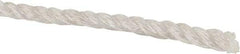 Value Collection - 1,200' Max Length Polyester Twisted Rope - 1/4" Diam, 165 Lb Capacity - Americas Tooling