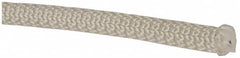 Made in USA - 100' Max Length Nylon Solid Braid Rope - 3/8" Diam, 124 Lb Capacity - Americas Tooling