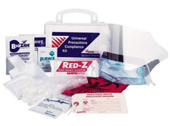 Medique - 13 Piece, Body Fluid Clean-Up First Aid Kit - 6-1/4" Wide x 3" Deep x 6" High, Cardboard - Americas Tooling