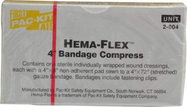 Medique - 4" Long x 4" Wide, General Purpose Compress - Yellow, Compress Bandage - Americas Tooling