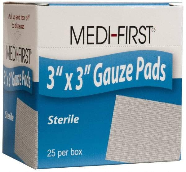 Medique - 3" Long x 3" Wide, General Purpose Pad - Gauze Bandage - Americas Tooling