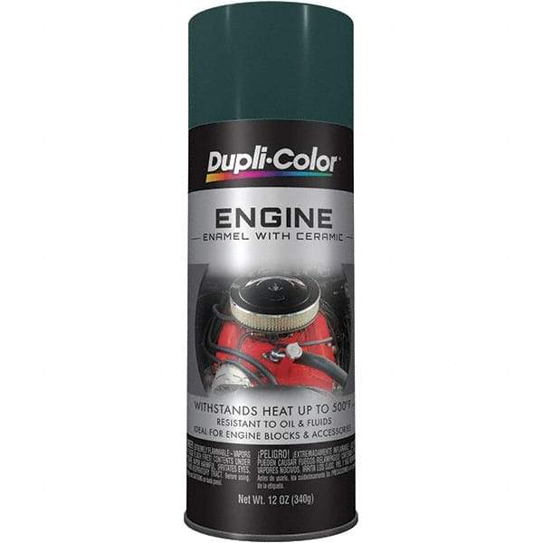 Dupli-Color - 12 oz Racing Green Automotive Heat Resistant Paint - Gloss Finish, 500°F Max Temp, Comes in Aerosol Can - Americas Tooling