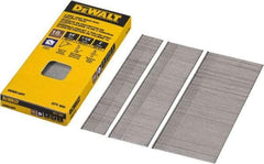 DeWALT - 18 Gauge 2" Long Brad Nails for Power Nailers - Steel, Bright Finish, Smooth Shank, Angled Stick Collation, Round Head, Chisel Point - Americas Tooling