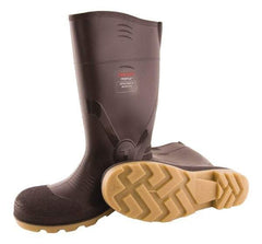 Tingley - Unisex Size 12 Medium Width Composite Knee Boot - Brown, Crepe, PVC Upper, PVC Outsole, 15" High, Pull-On - Americas Tooling