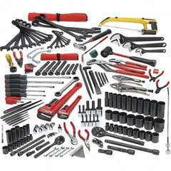 Proto - 172 Piece 1/4, 3/8 & 1/2" Drive Mechanic's Tool Set - Comes in Roller Cabinet - Americas Tooling