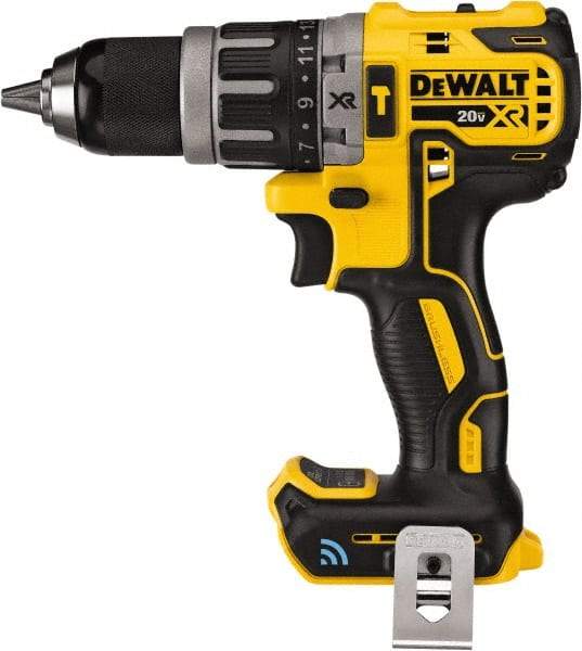 DeWALT - 20 Volt 1/2" Keyless Chuck Cordless Hammer Drill - 0 to 34,000 BPM, 0 to 2,000 RPM, Reversible - Americas Tooling