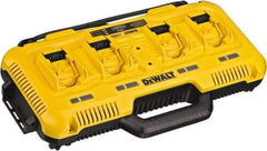 DeWALT - 20 Volt, 4 Battery Lithium-Ion Power Tool Charger - 1 hr & 30 min to Charge, AC Wall Outlet Power Source - Americas Tooling