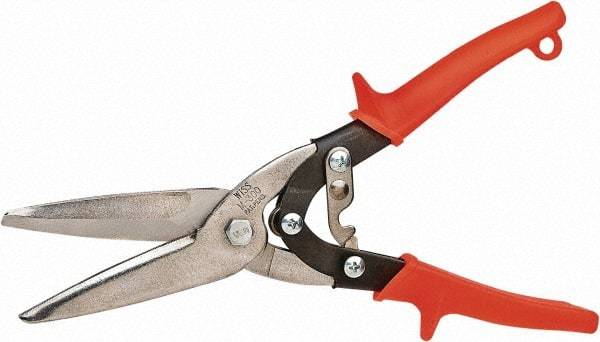 Wiss - 3" Length of Cut, Straight Pattern Multi-Purpose Snip - 10-1/2" OAL, Non-Slip Rubber Handle - Americas Tooling