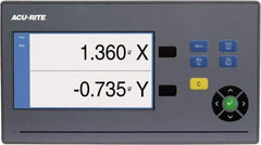 Acu-Rite - 2 Axis, 12" X-Axis Travel, 40" Y-Axis Travel, Lathe DRO System - 5µm Resolution, 5µm Accuracy, LCD Color Display - Americas Tooling