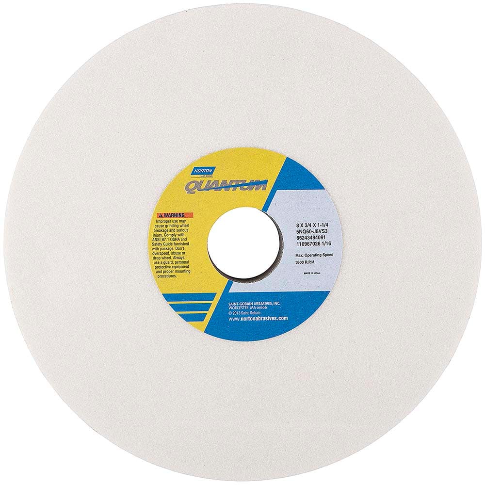 Norton - Tool & Cutter Grinding Wheels Wheel Type: Type 1 Wheel Diameter (Inch): 8 - Americas Tooling