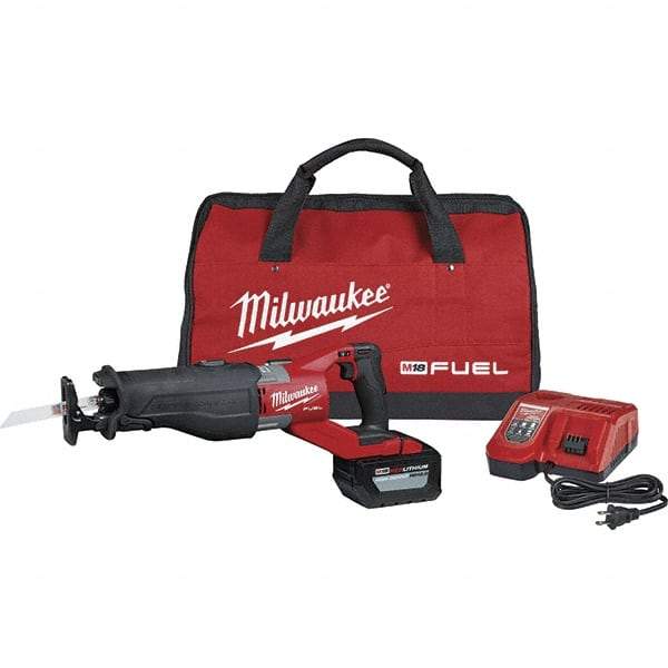 Milwaukee Tool - 18V, 3,000 SPM, Cordless Reciprocating Saw - 1-1/4" Stroke Length, Lithium-Ion 1 Battery Included - Americas Tooling