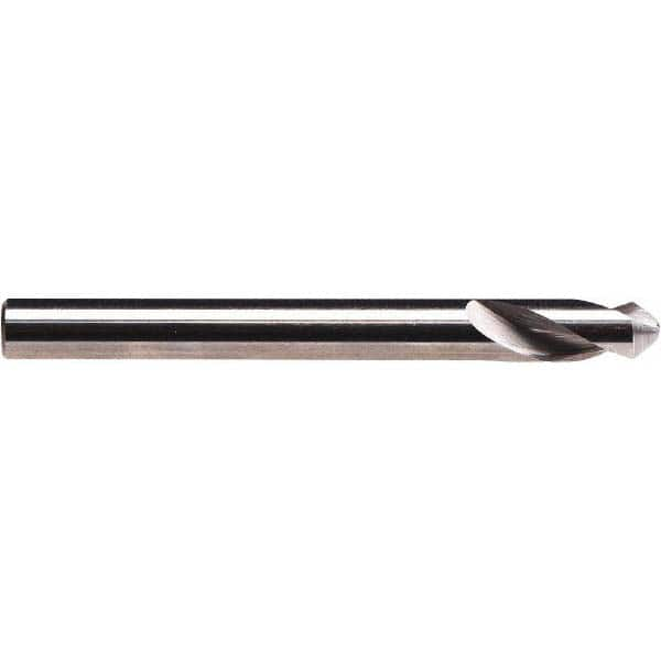 Emuge - 1/4" Body Diam, 90°, 2-1/2" OAL, Solid Carbide Spotting Drill - Americas Tooling