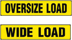 Erickson Manufacturing - Vinyl Wide/Oversized Load Banner - 18" Wide x 84" Long, Yellow & Black, For Use with Trucks - Americas Tooling