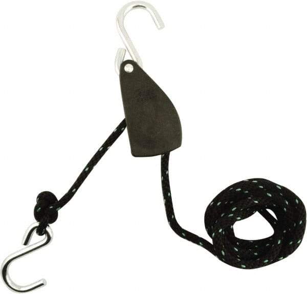 Erickson Manufacturing - Nylon Tite Rope Pulley - 1/2" Wide x 144" Long, Black, For Use with Pick Ups - Americas Tooling