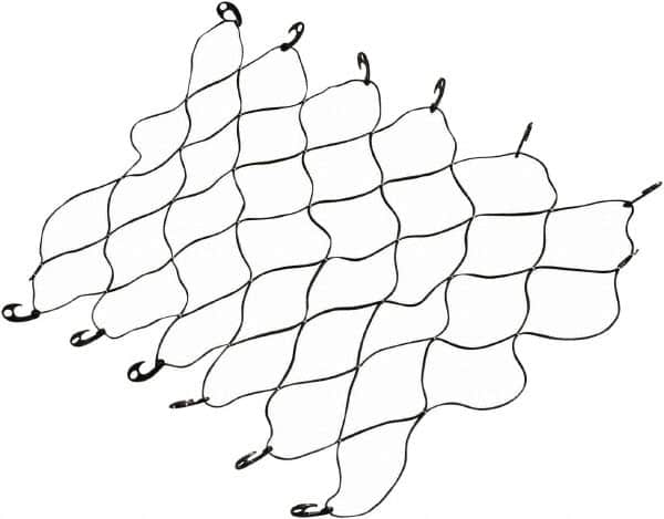 Erickson Manufacturing - Rubber Cargo Net - 70" Wide x 52" Long, Black, For Use with Pick Ups - Americas Tooling