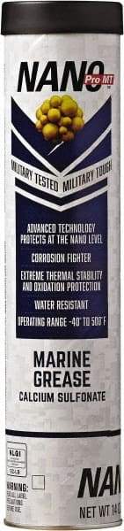 Nano Pro MT - 14 oz Cartridge Calcium Anti-Corrosion Grease - Blue, Water Resistant, 500°F Max Temp, NLGIG 2, - Americas Tooling