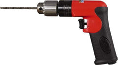 Sioux Tools - 1/4" Keyed Chuck - Pistol Grip Handle, 3,000 RPM, 12 LPS, 0.5 hp, 90 psi - Americas Tooling