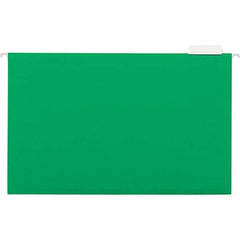 Universal One - 9-5/8 x 14-3/4", Legal, Bright Green, Hanging File Folder - 11 Point Stock, 1/5 Tab Cut Location - Americas Tooling