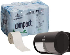 Georgia Pacific - 4,050' Roll Length x 4" Sheet Width, Coreless Roll Toilet Tissue - 1,000 Sheets per Roll, 2 Ply, White, Recycled Fiber - Americas Tooling