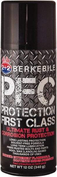 Berkebile - 12 oz Aerosol Can Automotive Multi-Use Lubricant - Mineral Oil, Zinc Oxide, Titanium Dioxide - Americas Tooling