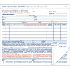 TOPS - 250 Sheet, 7-7/16 x 8-/2", Hazardous Material Short Forms - Blue & White - Americas Tooling