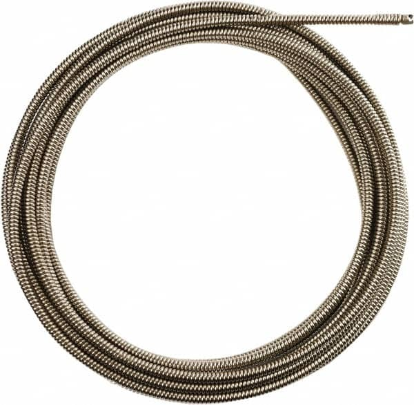 Milwaukee Tool - 1/2" x 50' Drain Cleaning Machine Cable - Inner Core, 1-1/4" to 2-1/2" Pipe, Use with Milwaukee Drain Cleaning Tools - Americas Tooling