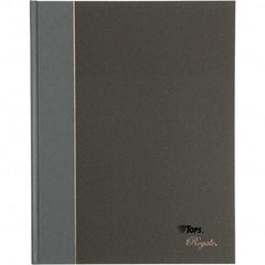 TOPS - 96 Sheet, 10-1/2 x 8", Legal/Wide (Style) Business Notebook - Black & Gray - Americas Tooling